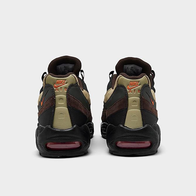 Left view of Men's Nike Air Max 95 Casual Shoes in Dark Army/Tweed/Cinder/Orange Blaze Click to zoom