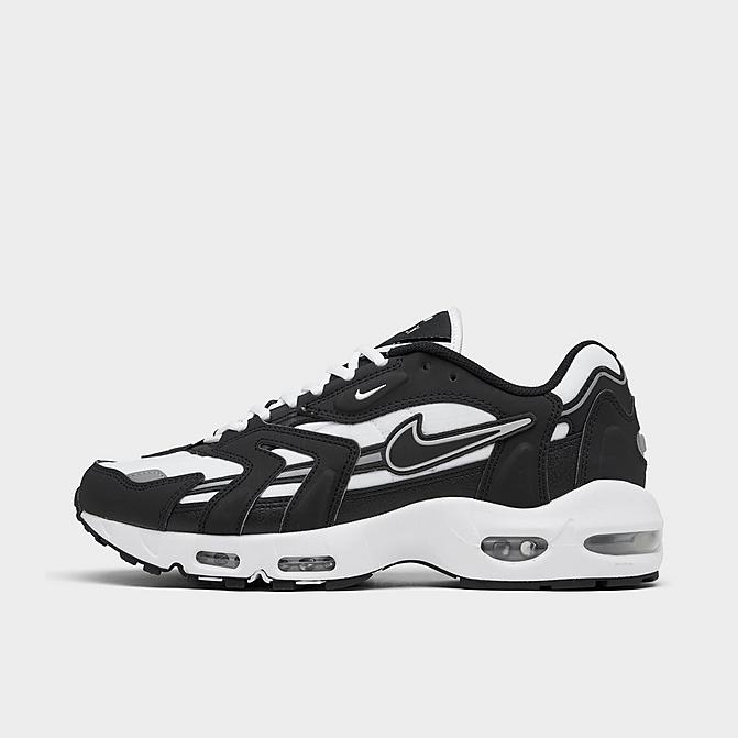 Right view of Men's Nike Air Max 96 II Casual Shoes in White/Black/Black Click to zoom