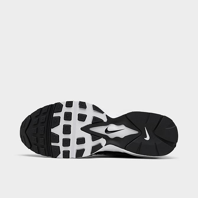 Bottom view of Men's Nike Air Max 96 II Casual Shoes in White/Black/Black Click to zoom