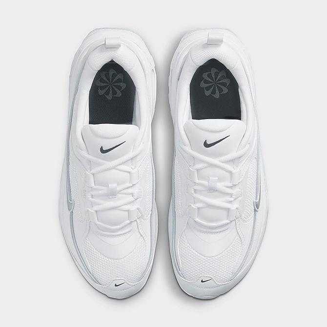 Back view of Women's Nike Air Max Bliss Next Nature Casual Shoes in White/Summit White/White Click to zoom