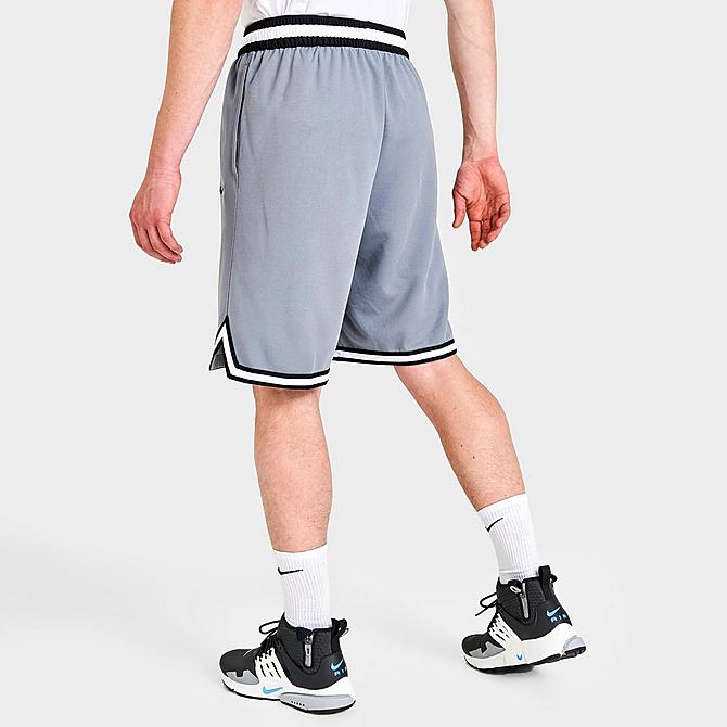 Back Right view of Men's Nike Dri-FIT DNA Basketball Shorts in Cool Grey/Black Click to zoom