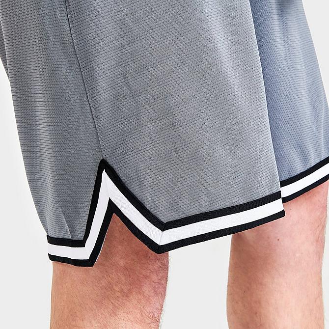 On Model 6 view of Men's Nike Dri-FIT DNA Basketball Shorts in Cool Grey/Black Click to zoom