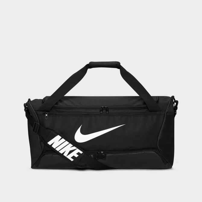 NIKE Brasilia Training Duffel Bag, Black/Black/White, X-Small