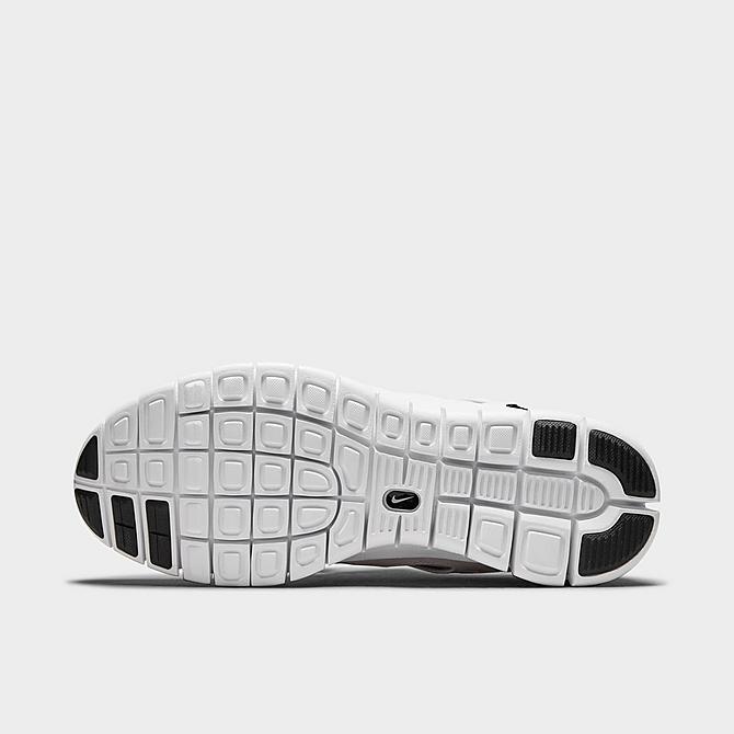 Bottom view of Men's Nike Free Run 2 Running Shoes in White/Pure Platinum/Black Click to zoom