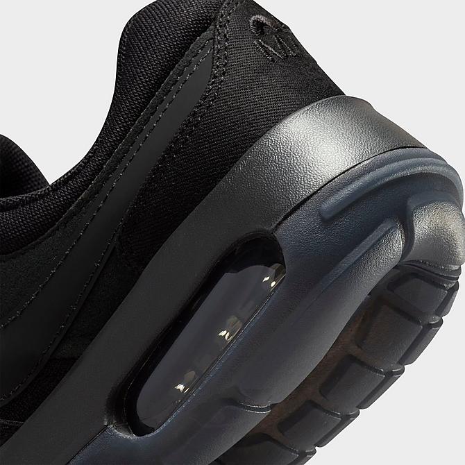Front view of Big Kids' Nike Air Max Motif Casual Shoes in Black/Anthracite/Black Click to zoom