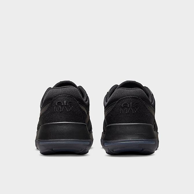 Left view of Big Kids' Nike Air Max Motif Casual Shoes in Black/Anthracite/Black Click to zoom