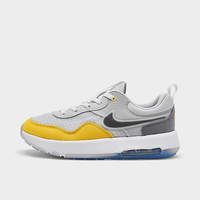 Right view of Little Kids' Nike Air Max Motif Casual Shoes in Photon Dust/Grey Fog/Light Smoke Grey/Black Click to zoom