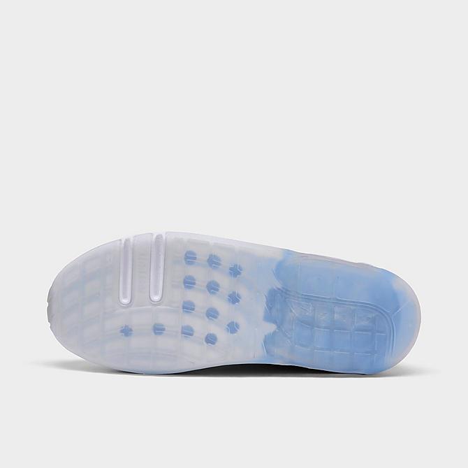 Bottom view of Little Kids' Nike Air Max Motif Casual Shoes in Photon Dust/Grey Fog/Light Smoke Grey/Black Click to zoom