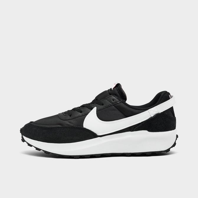 Right view of Men's Nike Waffle Debut Casual Shoes in Black/White Click to zoom