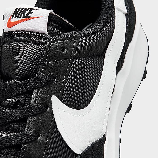 Front view of Men's Nike Waffle Debut Casual Shoes in Black/White Click to zoom