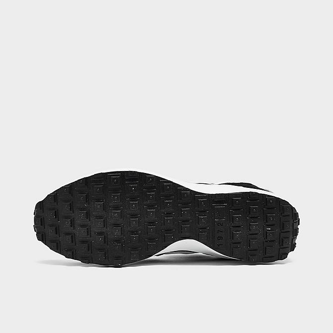Bottom view of Men's Nike Waffle Debut Casual Shoes in Black/White Click to zoom