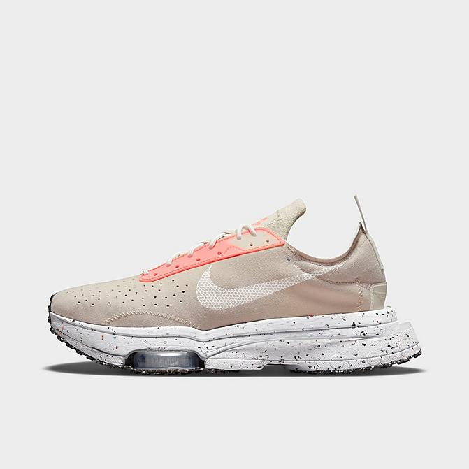 Right view of Men's Nike Air Zoom-Type Crater Running Shoes in Cream/Orange/Black/White Click to zoom