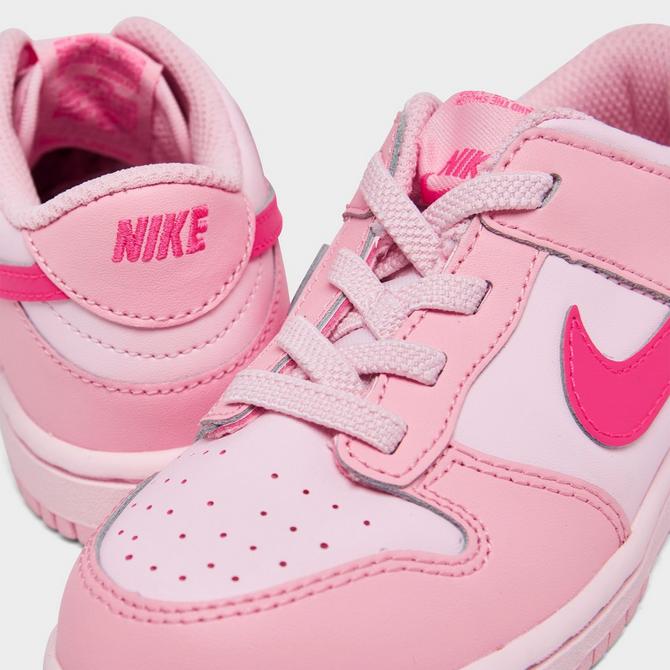 Pink store kids nikes