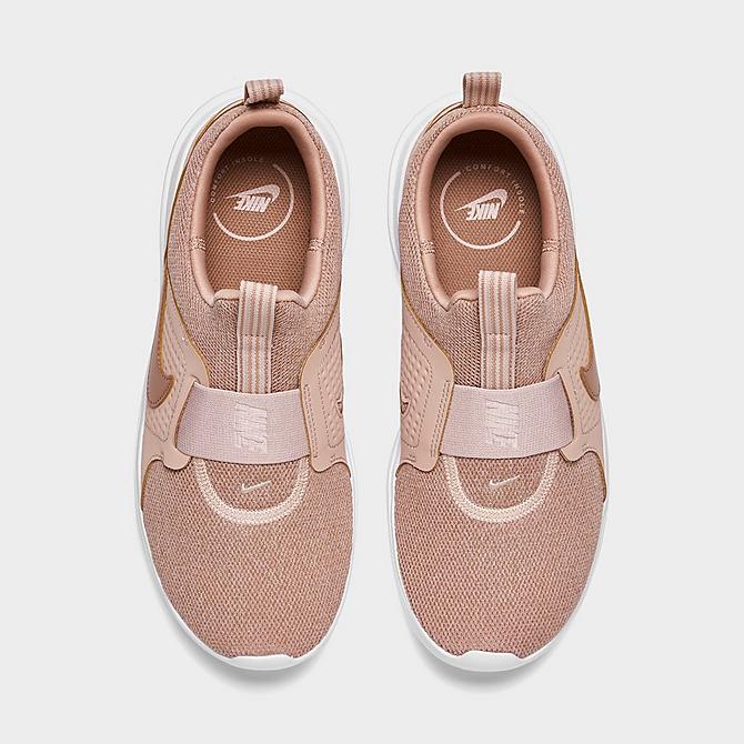 Back view of Women's Nike AD Comfort Casual Shoes in Pink Oxford/Fossil Rose/Whisper White/Siren Red Click to zoom