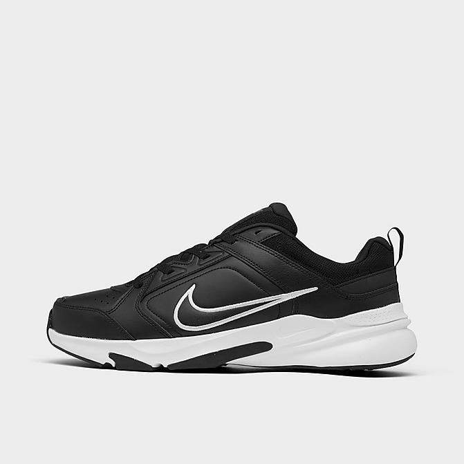 Right view of Men's Nike Defy All Day Training Shoes in Black/Black/White Click to zoom