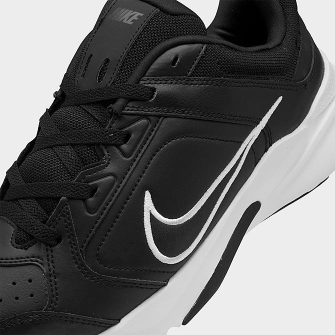 Front view of Men's Nike Defy All Day Training Shoes in Black/Black/White Click to zoom