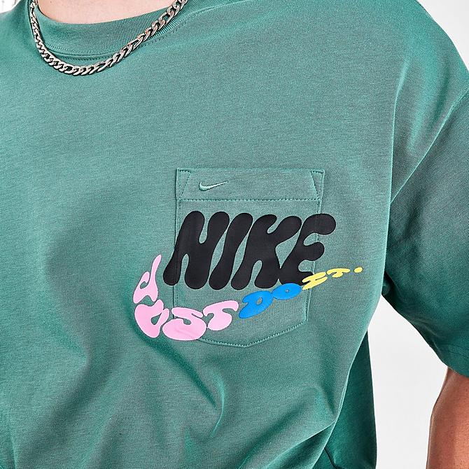 On Model 6 view of Men's Nike Sportswear Max 90 Graphic T-Shirt in Bicoastal Click to zoom