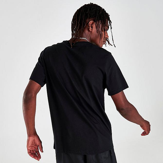 Back Right view of Men's Nike Sportswear High Summer Photo T-Shirt in Black Click to zoom