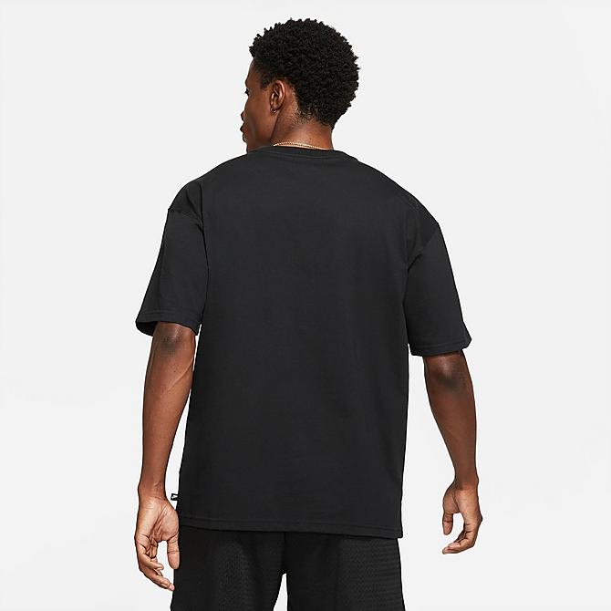 Back Left view of Men's Nike Giannis Freak Short-Sleeve T-Shirt in Black Click to zoom