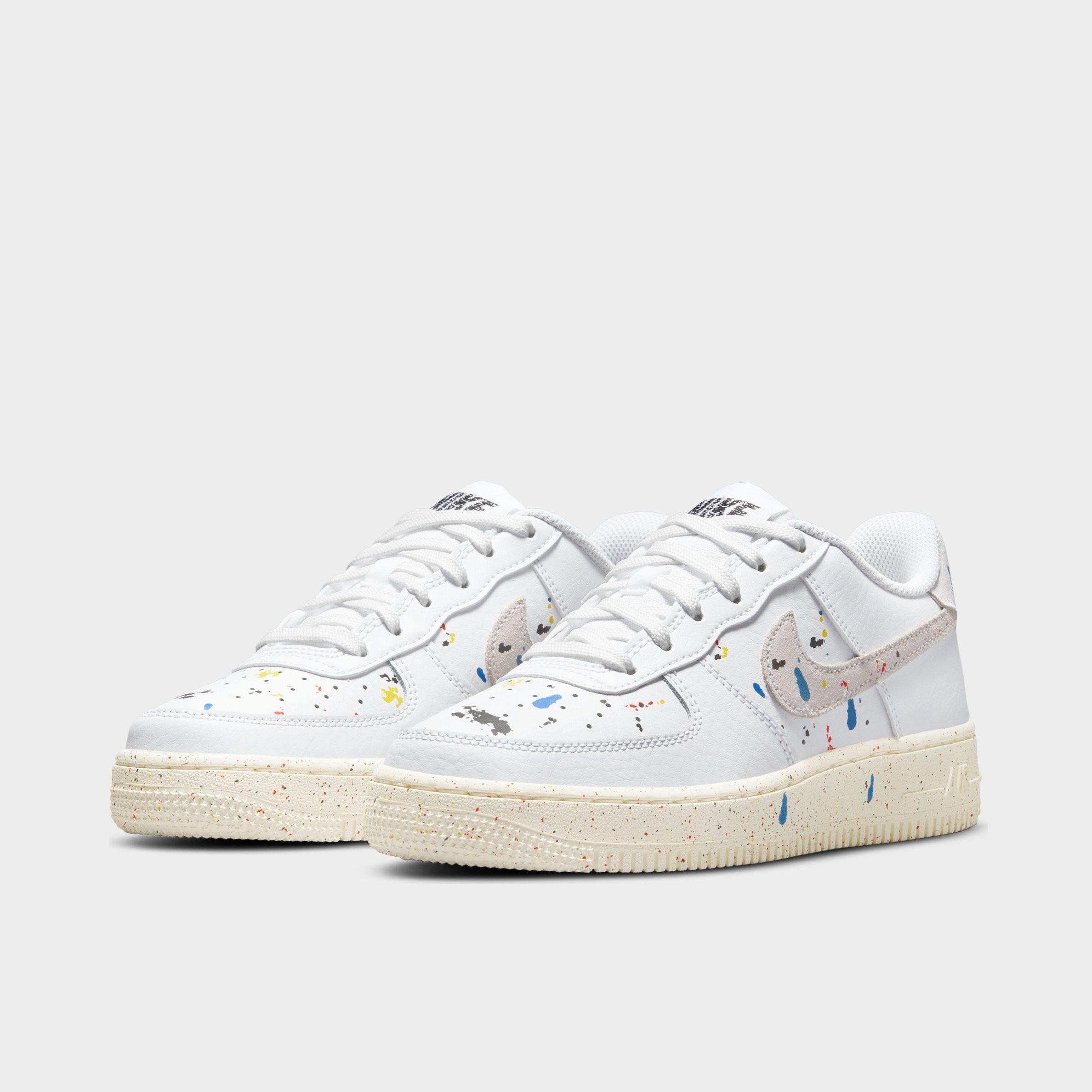 Big Kids Nike Air Force 1 Lv8 3 Paint Splatter Casual Shoes Finish Line