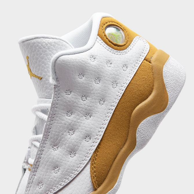 Jordan retro 13 shop white and gold