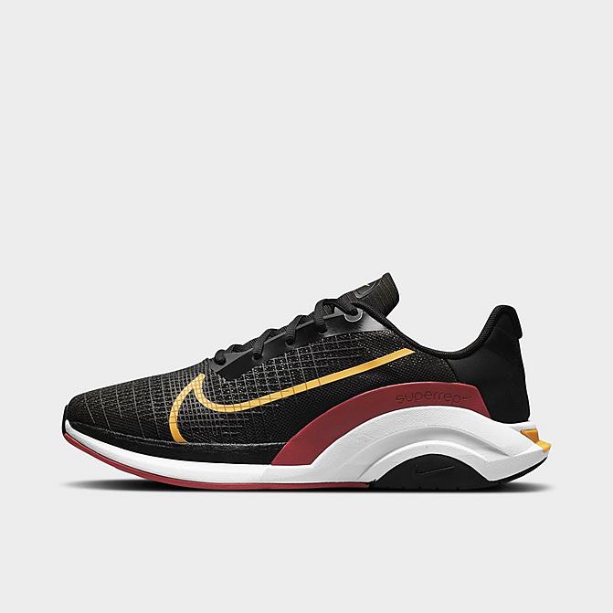 Right view of Men's Nike ZoomX SuperRep Surge Training Shoes in Black/Solar Flare/Dark Cayenne Click to zoom