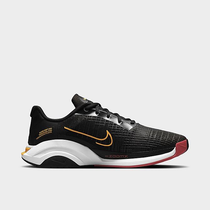 Front view of Men's Nike ZoomX SuperRep Surge Training Shoes in Black/Solar Flare/Dark Cayenne Click to zoom