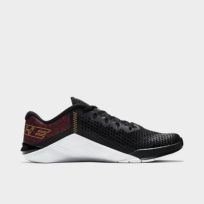 Front view of Men's Nike Metcon 6 Training Shoes in Black/Solar Flare/Dark Cayenne/White Click to zoom