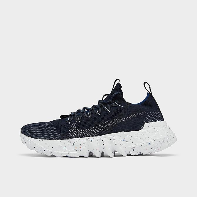 Right view of Men's Nike Space Hippie 01 Casual Shoes in Black/Off Noir/Midnight Navy/Dark Grey Click to zoom