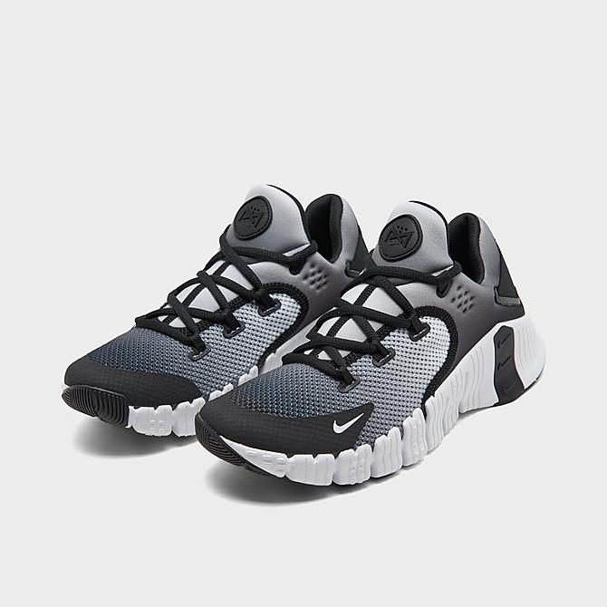 Three Quarter view of Women's Nike Free Metcon 4 Training Shoes in White/Black Click to zoom