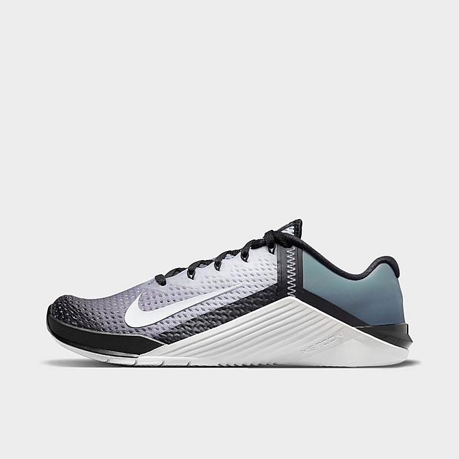 Right view of Women's Nike Metcon 6 Training Shoes in Black/White Click to zoom