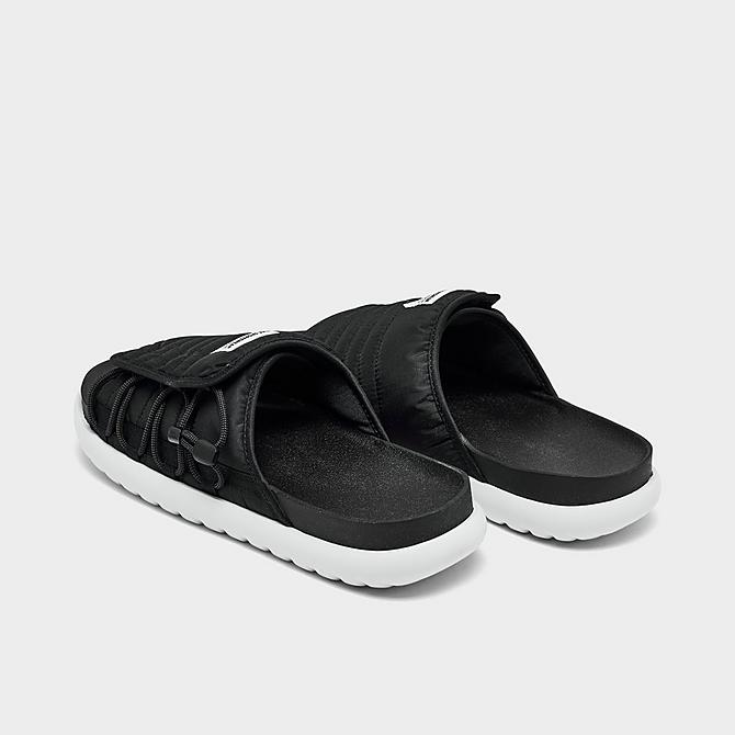 Left view of Men's Nike Asuna 2 Slide Sandals in Black/Black/Dark Grey/White Click to zoom