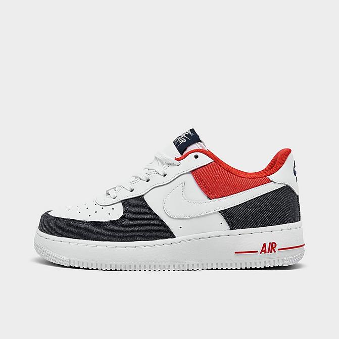 Finish Line Boys Shoes Flat Shoes Casual Shoes Boys Big Kids Air Force 1 LV8 Casual Shoes in White/White Size 3.5 Leather 