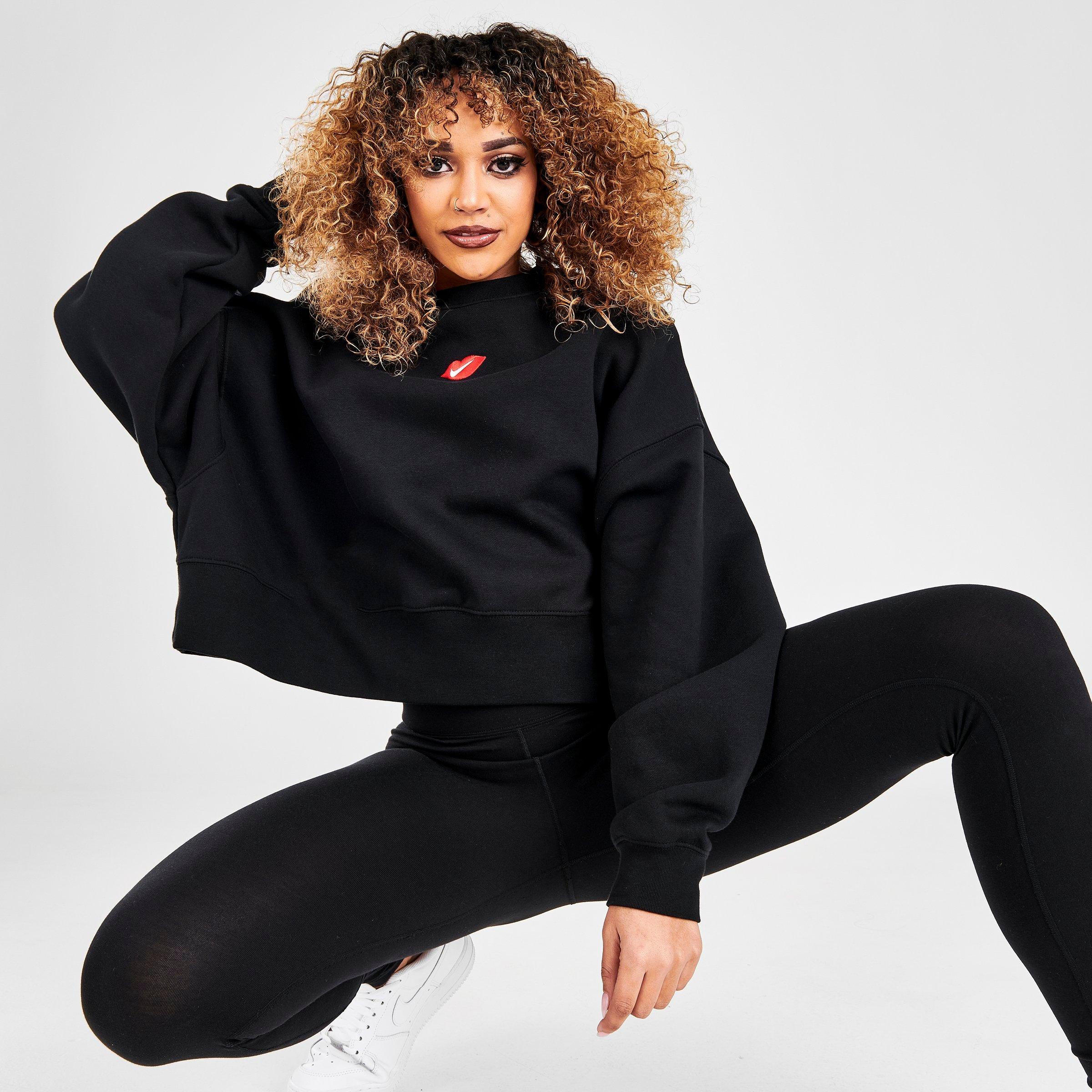 black nike crew neck womens