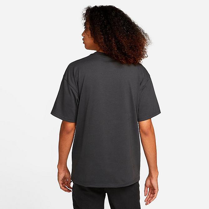 Back Left view of Men's Nike ACG Monolithic Graphic Print Short-Sleeve T-Shirt in Anthracite Click to zoom