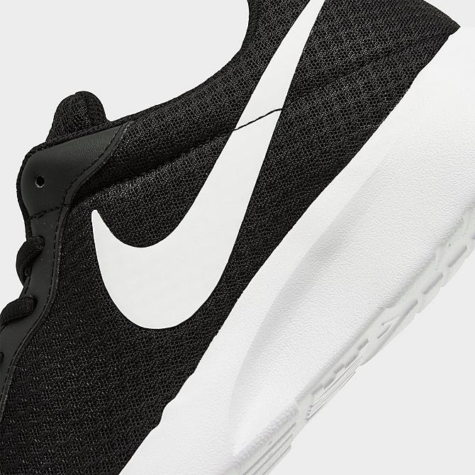 Front view of Men's Nike Tanjun Casual Shoes in Black/White Click to zoom