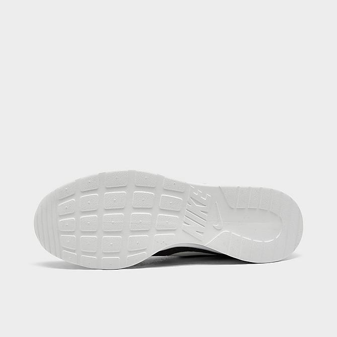 Bottom view of Men's Nike Tanjun Casual Shoes in Black/White Click to zoom
