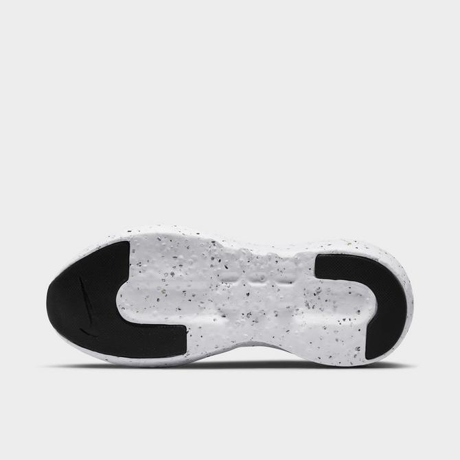 Bottom view of Men's Nike Crater Impact SE Casual Shoes in White/Sail/Volt/Light Bone Click to zoom