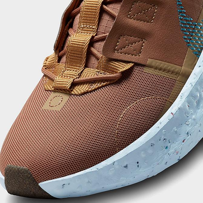 Front view of Men's Nike Crater Impact SE Casual Shoes in Mineral Clay/Laser Blue/Elemental Gold/Chambray Blue/Gum Light Brown Click to zoom