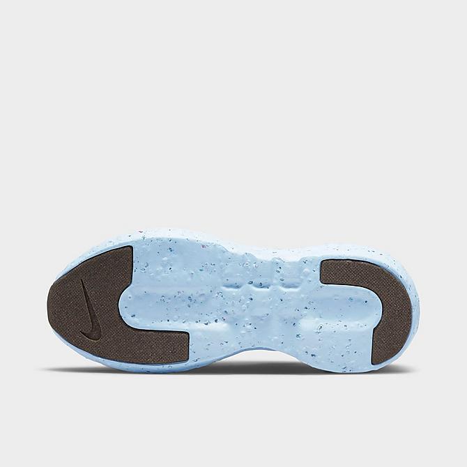 Bottom view of Men's Nike Crater Impact SE Casual Shoes in Mineral Clay/Laser Blue/Elemental Gold/Chambray Blue/Gum Light Brown Click to zoom
