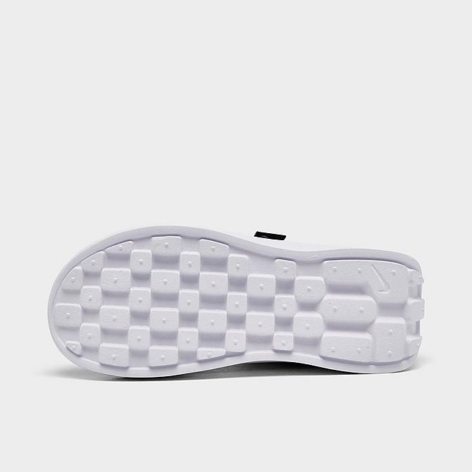 Bottom view of Women's Nike Vista Casual Sandals in Black/Black/White Click to zoom
