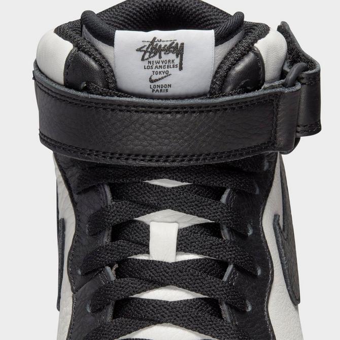 Nike Stussy x Air Force 1 Mid 'Black White' DJ7840-002 US 4½