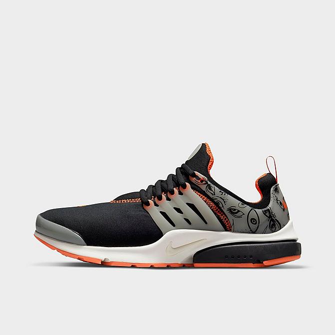 Right view of Men's Nike Air Presto Premium Halloween Casual Shoes in Black/Starfish/Sail Click to zoom