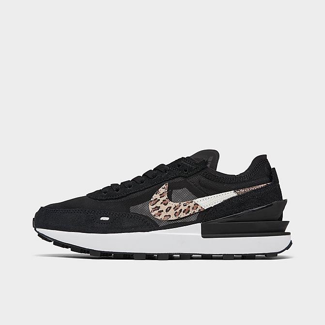 Right view of Women's Nike Waffle One SE Casual Shoes in Black/Multi/Black Click to zoom