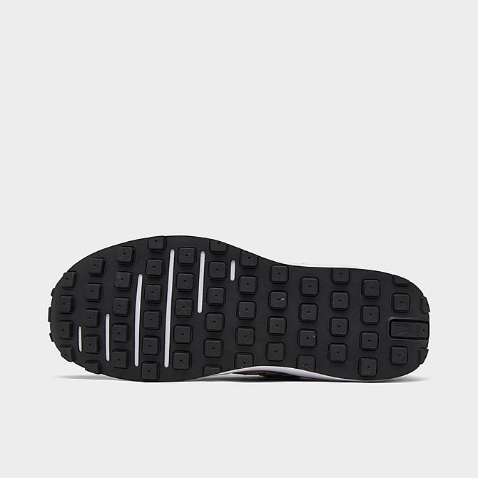 Bottom view of Women's Nike Waffle One SE Casual Shoes in Black/Multi/Black Click to zoom