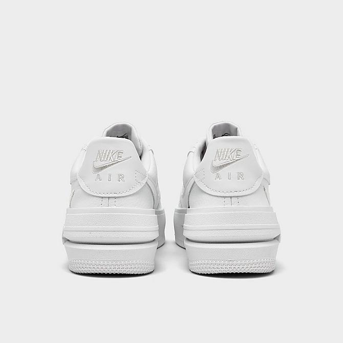 Left view of Women's Nike Air Force 1 PLT.AF.ORM Casual Shoes in White/Summit White/White/White Click to zoom