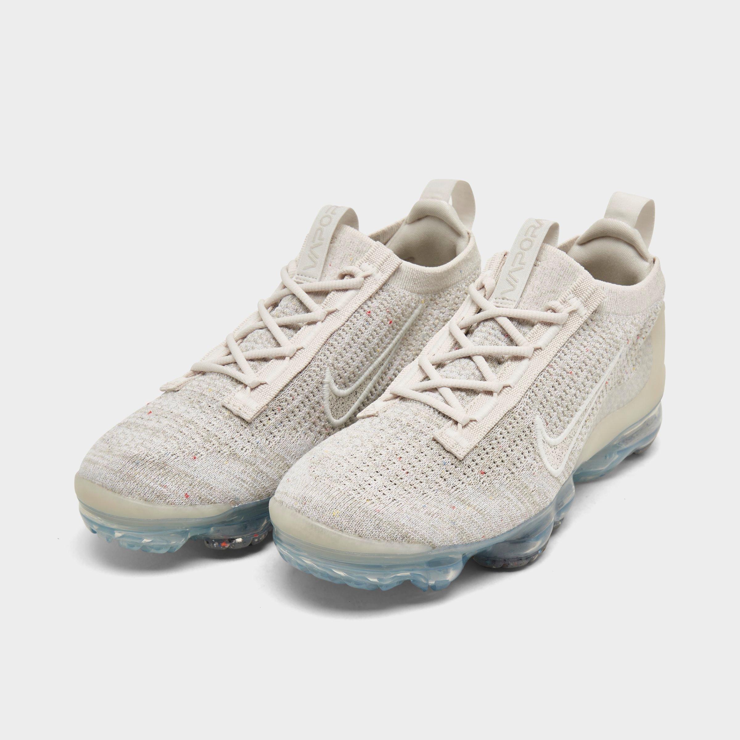 nike women's air vapormax 2021 flyknit shoes oatmeal