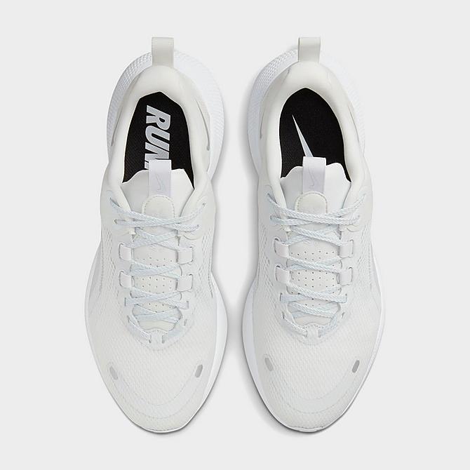 Back view of Women's Nike React Escape Run 2 Running Shoes in Off White/White/Iris Whisper/Metallic Silver Click to zoom