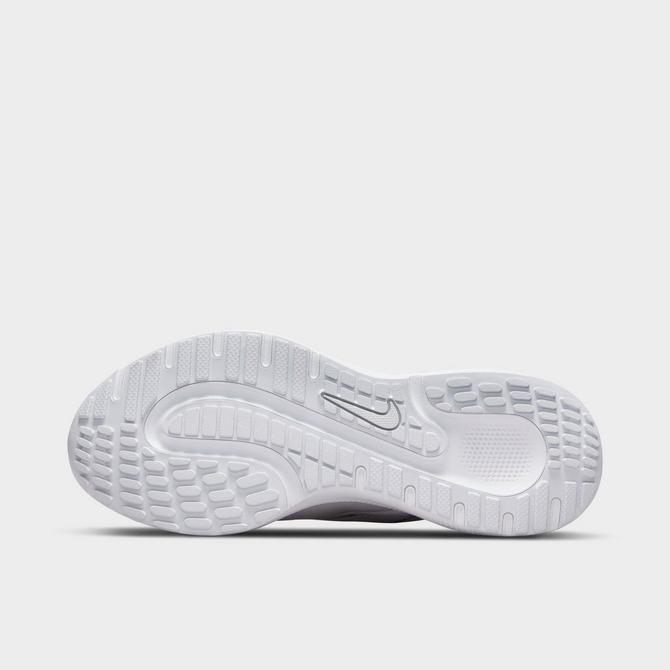 Bottom view of Women's Nike React Escape Run 2 Running Shoes in Off White/White/Iris Whisper/Metallic Silver Click to zoom