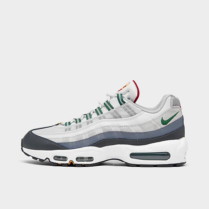 Right view of Men's Nike Air Max 95 Casual Shoes in Pure Platinum/Gorge Green Click to zoom